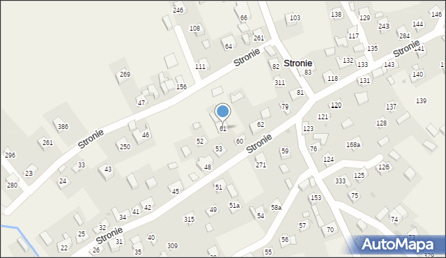 Stronie, Stronie, 61, mapa Stronie