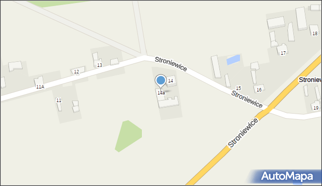 Stroniewice, Stroniewice, 14a, mapa Stroniewice