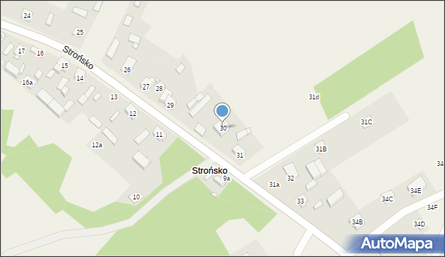 Strońsko, Strońsko, 30, mapa Strońsko