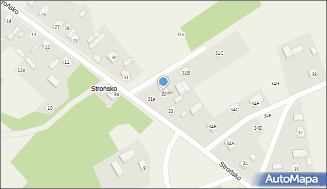 Strońsko, Strońsko, 32, mapa Strońsko