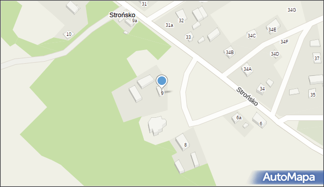 Strońsko, Strońsko, 9, mapa Strońsko