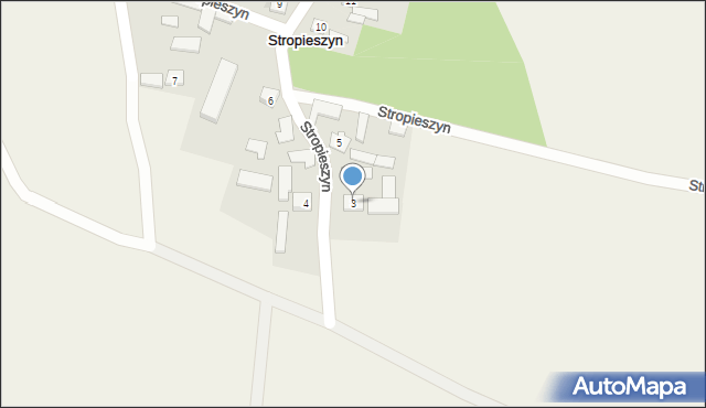 Stropieszyn, Stropieszyn, 3, mapa Stropieszyn