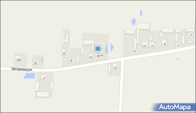 Stropieszyn, Stropieszyn, 13, mapa Stropieszyn