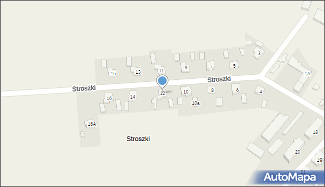 Stroszki, Stroszki, 12, mapa Stroszki