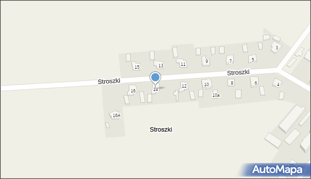 Stroszki, Stroszki, 14, mapa Stroszki
