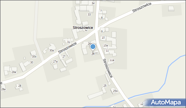 Stroszowice, Stroszowice, 26, mapa Stroszowice