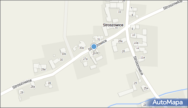 Stroszowice, Stroszowice, 27, mapa Stroszowice