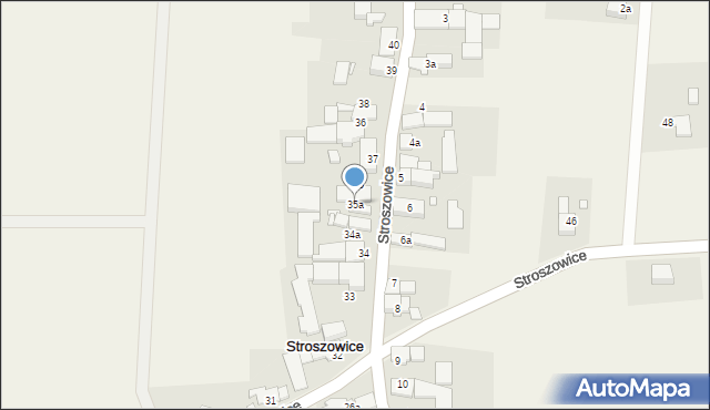 Stroszowice, Stroszowice, 35a, mapa Stroszowice