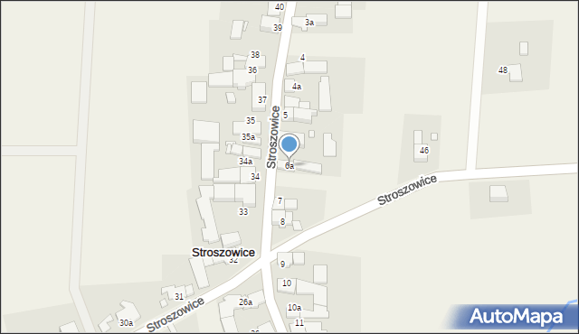 Stroszowice, Stroszowice, 6a, mapa Stroszowice