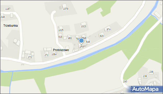 Stróża, Stróża, 273, mapa Stróża