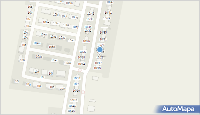 Stróżewko, Stróżewko, 10/21, mapa Stróżewko