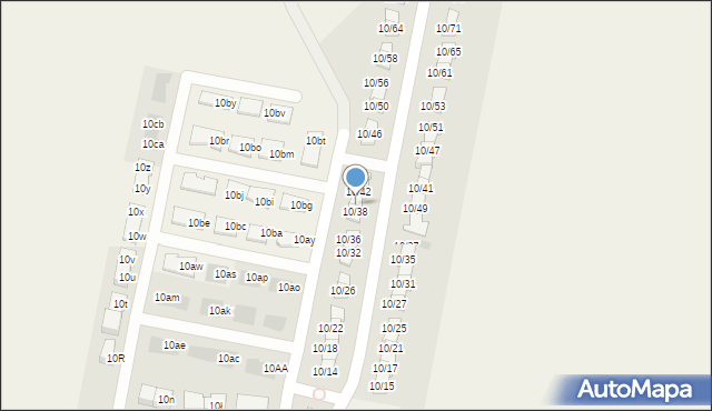 Stróżewko, Stróżewko, 10/40, mapa Stróżewko