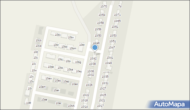 Stróżewko, Stróżewko, 10/44, mapa Stróżewko