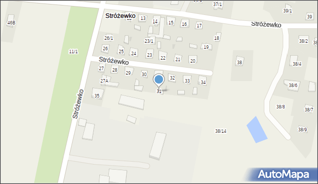 Stróżewko, Stróżewko, 31, mapa Stróżewko