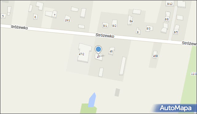 Stróżewko, Stróżewko, 47, mapa Stróżewko