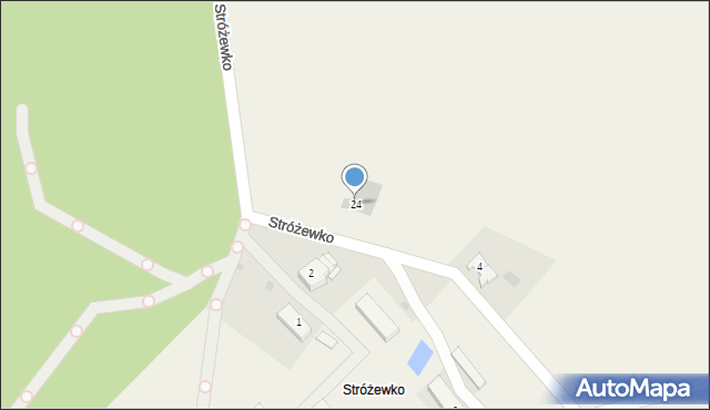 Stróżewko, Stróżewko, 24, mapa Stróżewko