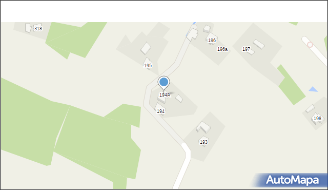 Stróżówka, Stróżówka, 194A, mapa Stróżówka