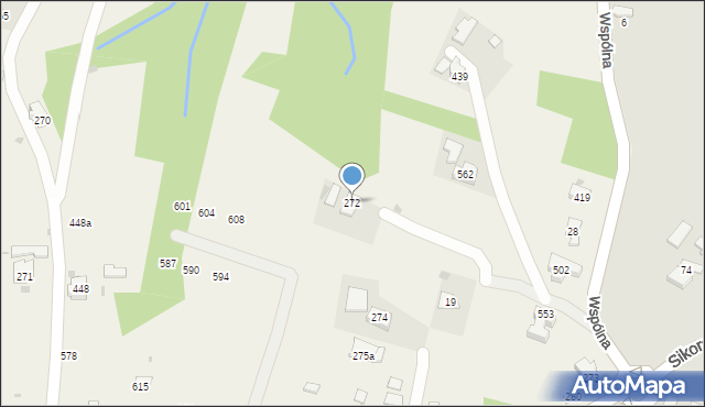 Stróżówka, Stróżówka, 272, mapa Stróżówka
