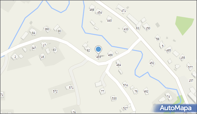 Stróżówka, Stróżówka, 403, mapa Stróżówka