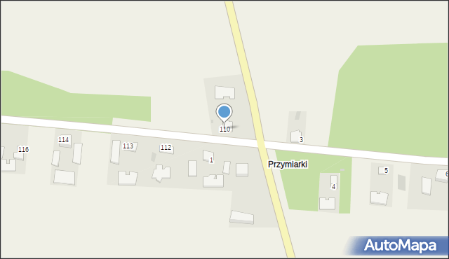 Strożyska, Strożyska, 110, mapa Strożyska