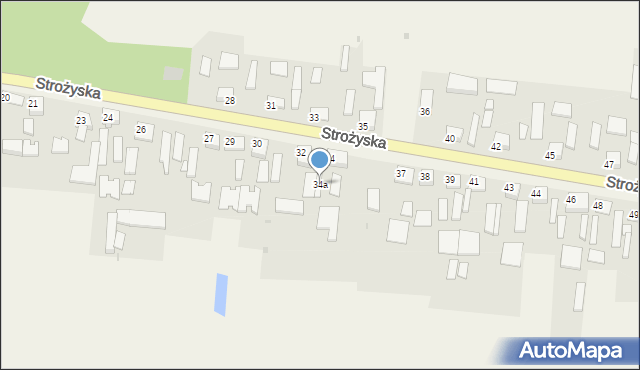 Strożyska, Strożyska, 34a, mapa Strożyska