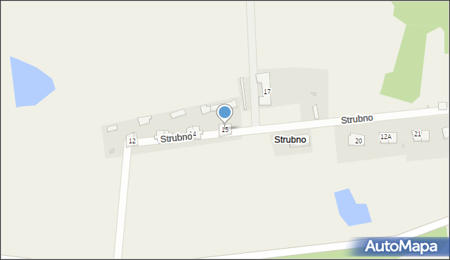 Strubno, Strubno, 15, mapa Strubno