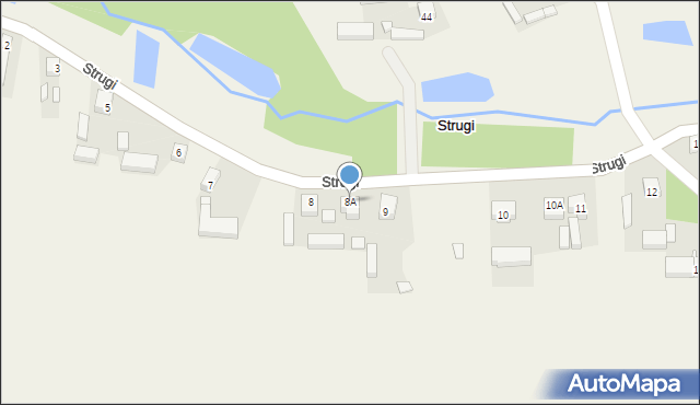 Strugi, Strugi, 8A, mapa Strugi