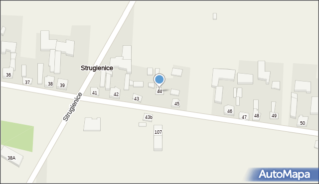 Strugienice, Strugienice, 44, mapa Strugienice
