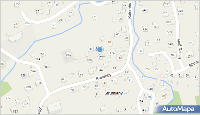 Strumiany, Strumiany, 17, mapa Strumiany