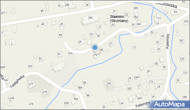 Strumiany, Strumiany, 171, mapa Strumiany