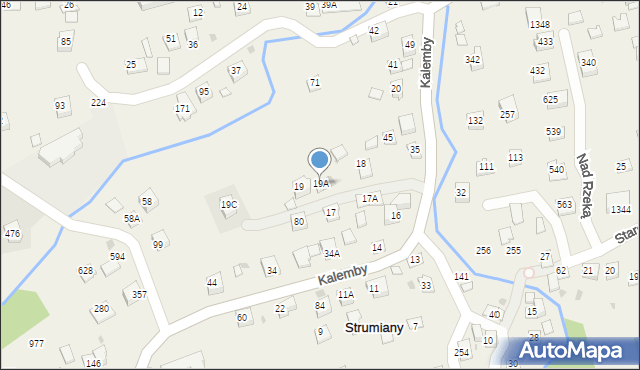 Strumiany, Strumiany, 19A, mapa Strumiany