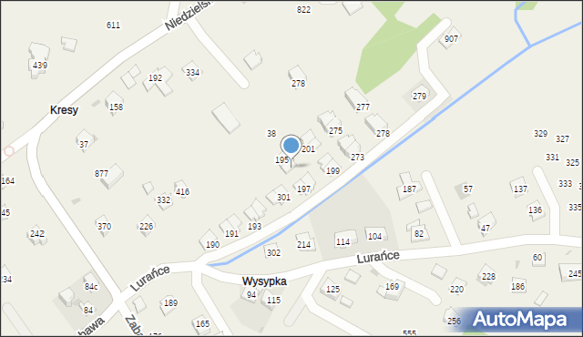 Strumiany, Strumiany, 203, mapa Strumiany