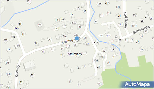 Strumiany, Strumiany, 216, mapa Strumiany