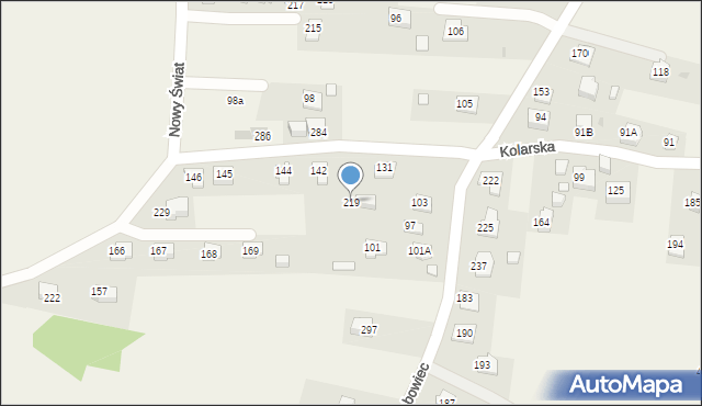 Strumiany, Strumiany, 219, mapa Strumiany