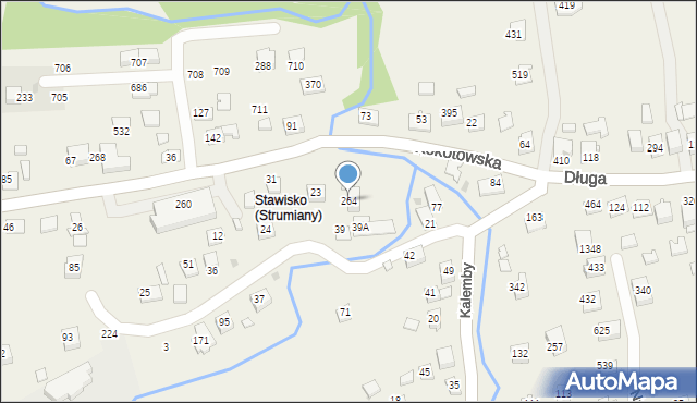 Strumiany, Strumiany, 264, mapa Strumiany