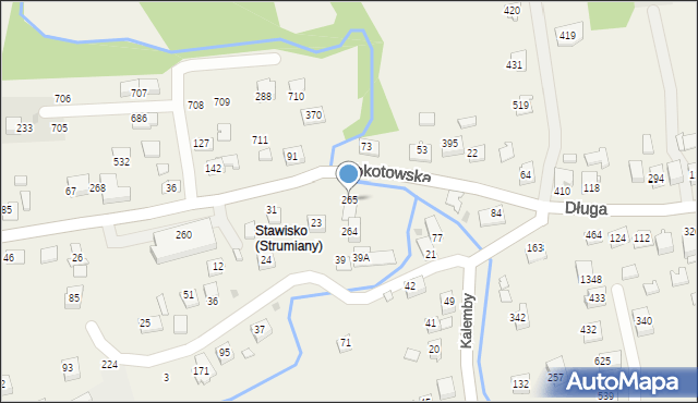 Strumiany, Strumiany, 265, mapa Strumiany