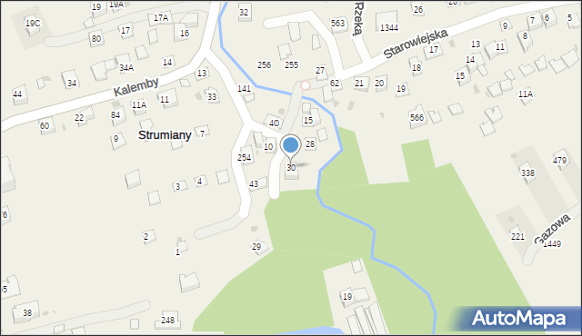 Strumiany, Strumiany, 30, mapa Strumiany