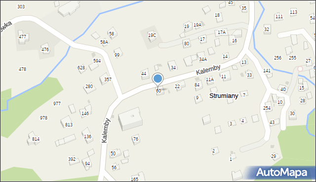Strumiany, Strumiany, 60, mapa Strumiany
