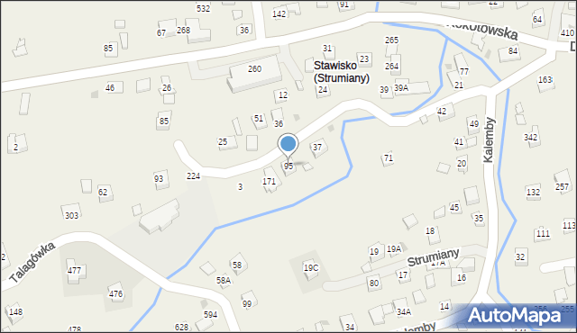 Strumiany, Strumiany, 95, mapa Strumiany