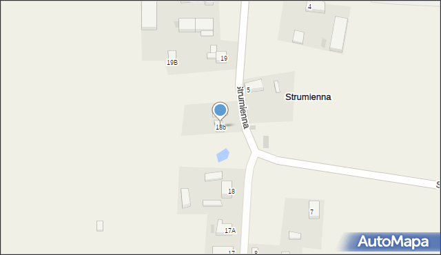 Strumienna, Strumienna, 18b, mapa Strumienna