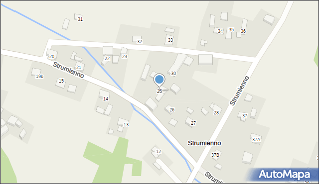 Strumienno, Strumienno, 25, mapa Strumienno