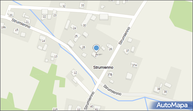 Strumienno, Strumienno, 27, mapa Strumienno