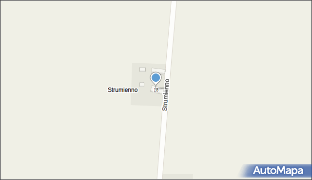 Strumienno, Strumienno, 18, mapa Strumienno