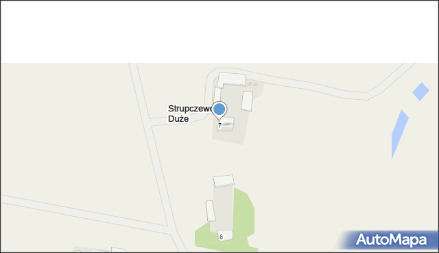 Strupczewo Duże, Strupczewo Duże, 7, mapa Strupczewo Duże