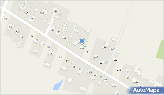 Strupin Duży, Strupin Duży, 119, mapa Strupin Duży