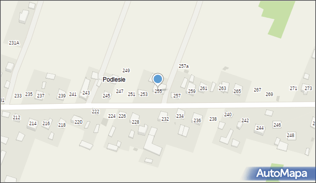 Strupin Duży, Strupin Duży, 255, mapa Strupin Duży