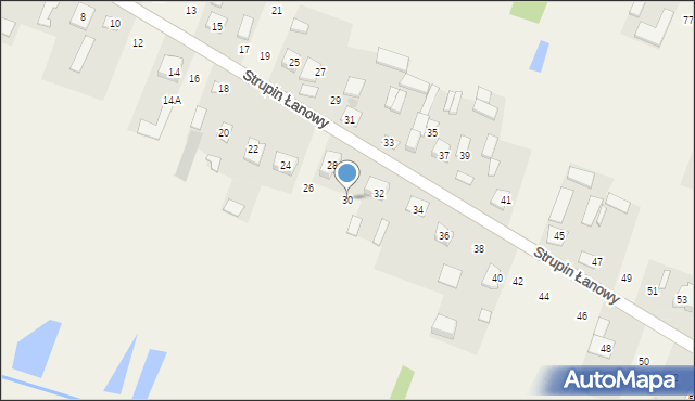 Strupin Duży, Strupin Duży, 30, mapa Strupin Duży