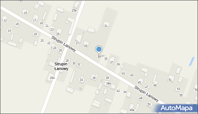 Strupin Łanowy, Strupin Łanowy, 33, mapa Strupin Łanowy