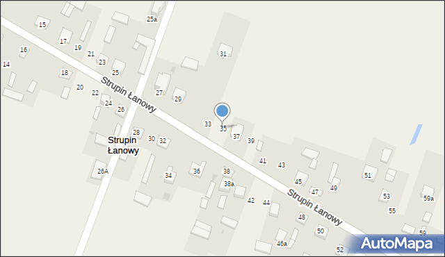 Strupin Łanowy, Strupin Łanowy, 35, mapa Strupin Łanowy