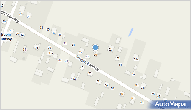 Strupin Łanowy, Strupin Łanowy, 49, mapa Strupin Łanowy
